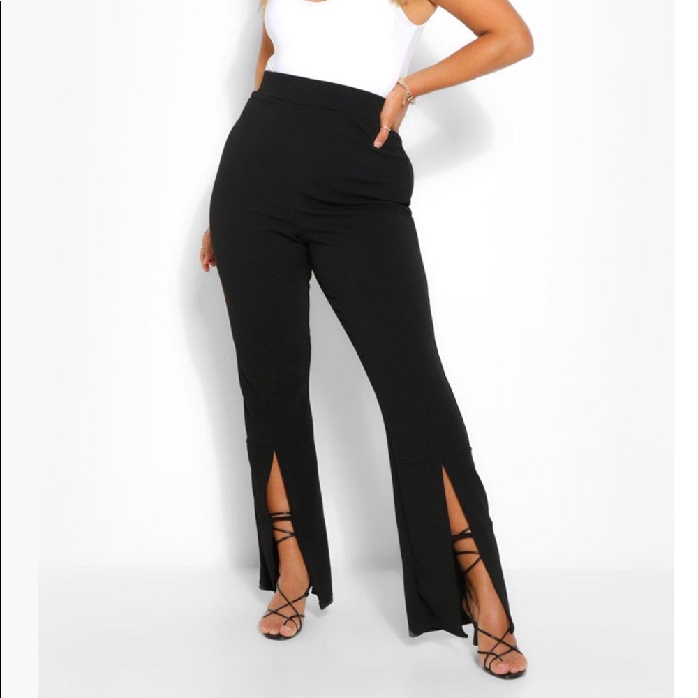 Pants with slit